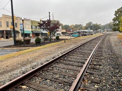 Norfolk Southern railroad line in the City of Inman